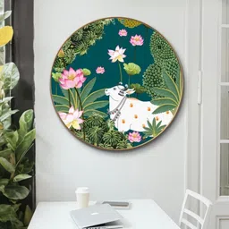 Livin'luxe Green MDF Wall Paintings image 4