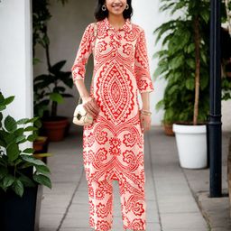 Moda Rapido Printed Tunic With Trouser Co-Ords-picture-41