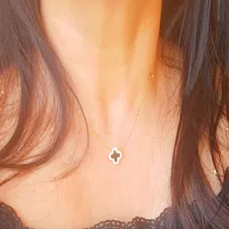 GHABA Gold-Plated Cubic Zirconia-Studded Jewellery Set image 2