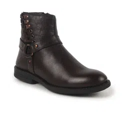 FAUSTO Men Genuine Leather Chelsea Boots image 1