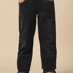 U.S. Polo Assn. Kids Boys Regular Fit Mid-Rise Light Fade Stretchable Jeans-image-36