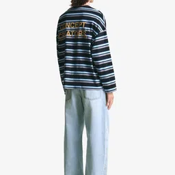 Bershka Studded Pure Cotton Baggy Jeans image 3