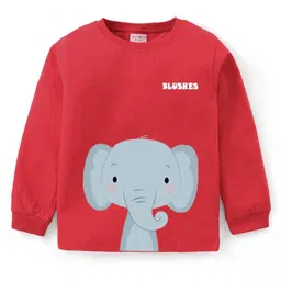 BLUSHES Kids Printed Pure Cotton Full Sleeves Night Suit image 2