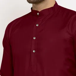 KRUDHA Men Thread Work Kurta image 3