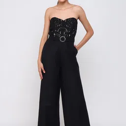 COVER STORY Women Embellished Strapless Sleeveless Basic Jumpsuit-image-23