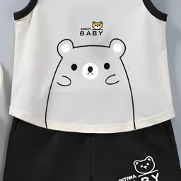 HELPOM Unisex Kids Printed T-shirt with Shorts image 3