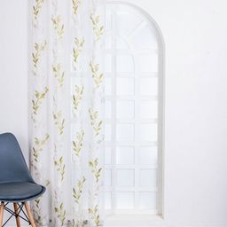 Parda Online White & Green Ethnic Motifs Sheer Long Door Curtain-picture-13