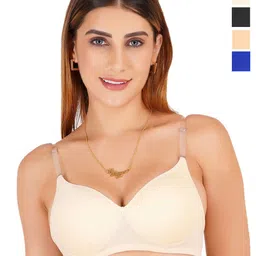 Liigne Women Pack Of 4 Full Coverage Lightly Padded Bra-picture-14