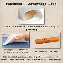 Viventiq White Canvas Other Wall Paintings image 5