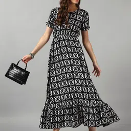 Raiyani Fashion Women Printed Maxi Dress-image-12