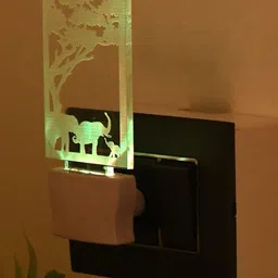 1ST TIME Red & White Printed Acrylic Rectangle Shaped Wall Lamp-picture-20