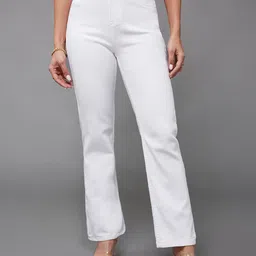 Miss Chase Women Straight Fit High-Rise Light Fade Stretchable Jeans-image-18