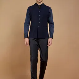 Neumen Embroidered Five-Piece Party Suit-image-2