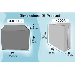 Stylista Brown Printed Waterproof Air Conditioner Covers image 5