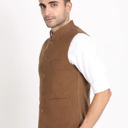 Turtle Woven Nehru Jacket image 4