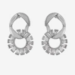 Kushal's Fashion Jewellery Gold-Plated Zircon Studded Classic Drop Earrings-picture-28