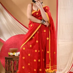 DESH BIDESH Women Polka Dot Saree-picture-18