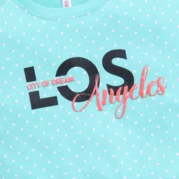 Ginie Polka Dot Extended Sleeves Cotton Top image 3