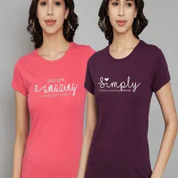 Trend Level Women 2 Applique T-shirt-image-95