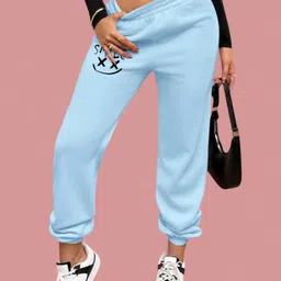 SAAHASAM Women Relaxed Loose Fit Joggers Trousers-picture-32