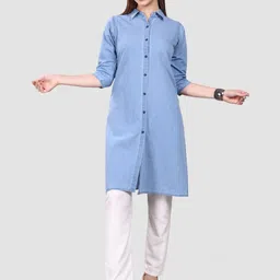 SK Creation Women Denim Straight Kurta-picture-41