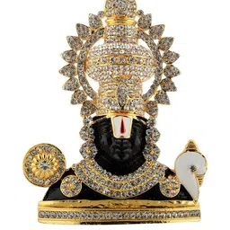 Kulin Metal Metal Lord Tirupati Balaji Idol-image-9