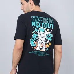 zentik Graphic Printed Pure Cotton Regular Fit T-shirt-picture-28