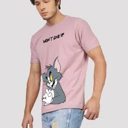 Greylongg Men Graphic Printed Round Neck Cotton T-shirt image 3