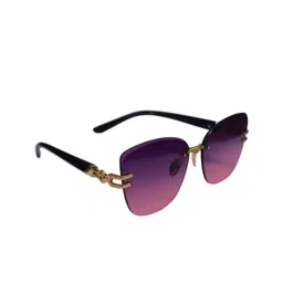 SPADEACES Women Pink Lens & Gold-Toned Square Sunglasses with-picture-25