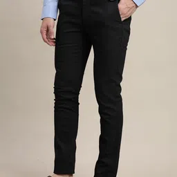 Turtle Men Printed Relaxed Tapered Fit Chinos Trousers image 4