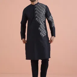 KISAH Men Printed Regular Kurta with Trousers-picture-27