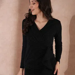 Globus Women Ruffled V-Neck Maxi Dress image 2