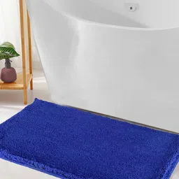 CROWN MATTINGS Blue 1400 GSM Microfibre Bath Rugs-image-10