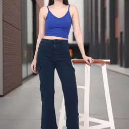 DressBerry Women James Wide Leg High-Rise Stretchable Jeans-picture-50