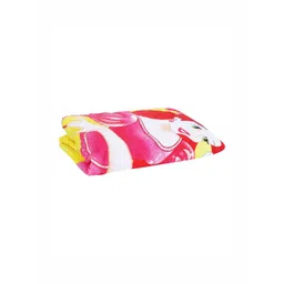 YK Pink & Yellow 3 Printed Cotton 400 GSM Bath Towel image 5