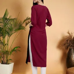 7Threads Selection Of 4 Ethnic Motifs Printed Round Neck Straight Kurtas image 4