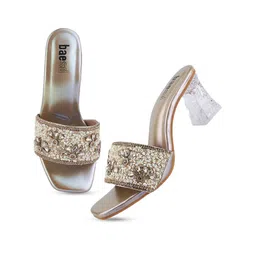 BAESD Embellished Party Block Sandals image 5