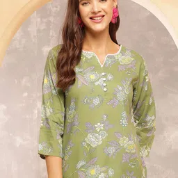 Anouk Rustic Floral Print Cotton Top image 1