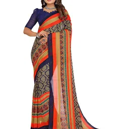 Moda Rapido Floral Poly Georgette Saree-picture-24