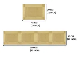 TASKHOUSE 5-Pcs Textured Heat-Resistant Table Placemats & Table Runner image 3