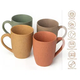 BODHI HOUSE Multicoloured Solid Ceramic Matte Cups Set of Cups and Mugs image 5