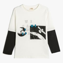 Koton Boys Printed Applique T-shirt-picture-39