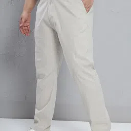 John Pride Men Plus Size Regular Fit Mid-Rise Trousers image 2