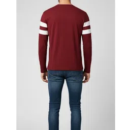 FAOES Men Round Neck Striped Print Long Sleeves T-shirt image 4