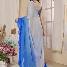 KALINI Ombre Ruffles Saree image 2
