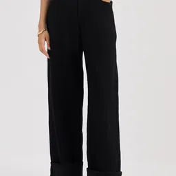 FEMMELLA Women High Rise Relaxed Fit Jeans-image-14