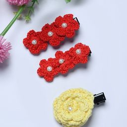 FUNKRAFTS Girls Set of 3 Embellished Alligator Hair Clip-picture-24