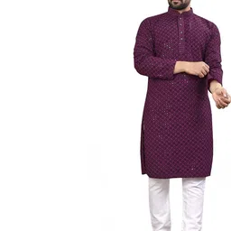 Krudha Creations Men Thread Work Kurta image 5