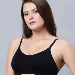 In Care Pack Of 2 Full Coverage Non Padded Cotton Workout Bra image 4