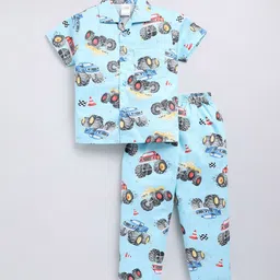NAUTI KIDZ Boys Printed Pure Cotton Night suit-picture-20